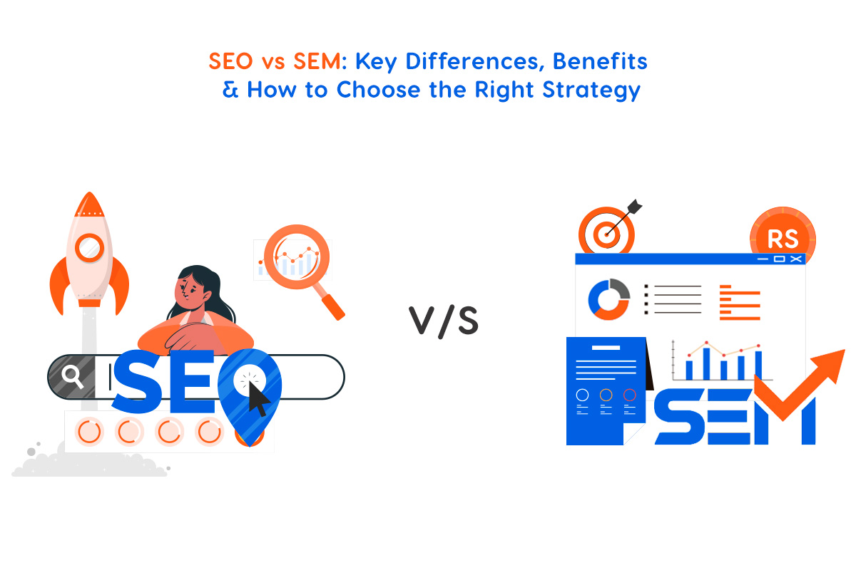 SEO Vs SEM: Key Differences, Benefits & How to Choose the Right Strategy